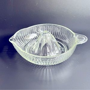 Vintage glass juicer reamer